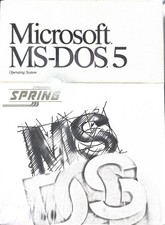 Vintage Microsoft MS-DOS 5 Operating System 3.5