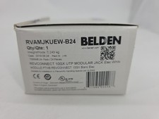 Qty 24 Belden RVAMJKUEW-B24 REVConnect 10GX UTP T568A/B White Modular Jack  QTY picture