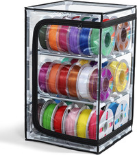 3D Printer Filament Storage Box, 3-Tier Filament Storage Rack with Transparent D picture