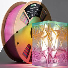 OVV3D Transparent Rainbow PLA Filament 1.75Mm, Multicolor Purple Green Orange Tr picture