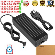 AC Adapter Charger for HP Laptop 200W 150W 90W 65W 45W Smart 4.5mm Blue Tip  picture