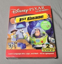 Rare Disney Pixar Learning 1st Grade Toy Story 2 PC Big Box Deluxe CD-ROM SET picture