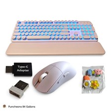 CK23 PRO Rechargeable Backlit Wireless Keyboard & Mouse Combo + Wrist Rest picture