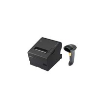 Epson TM-T88VII-612 Desktop Direct Thermal Printer + Zebra LS2208 Black picture