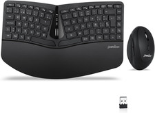 PERIDUO-606 ES Set De Teclado Compacto Ergonómico Inalámbrico Y Ratón Vertical P picture