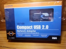 Linksys Model USB200M Compact USB 2.0 Network Adapter-- New Sealed In Box picture
