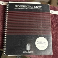 Vintage Gold Disk Professional Draw advanced design illustration software manual picture