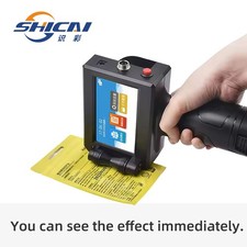 Handheld Inkjet Coder 12.7mm Print Date Code Batch Number Expiry Flat Surface picture