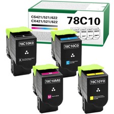 WYFYINK 78C10 CS421 CS521 Toner Cartridge (4 Pack) picture