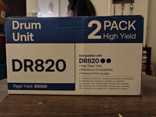 DR-820 2-Pack Drum Unit Compatible Replacement for Brother DR820 Toner Ink picture
