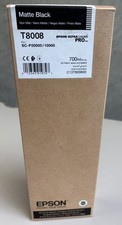 Genuine Epson Matte Black Ink Cartridge T8008 700ml SC-P20000 - 5.2023 + 11.2024 picture