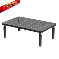 WALI Computer Monitor Stand for Desk, Adjustable Laptop Riser, Basic, Black  picture