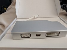 Startech.com Aluminum Travel A/v Adapter: 4-in-1 Usb-c To Vga, Dvi, Hdmi Or Mini picture
