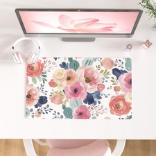 Faux Leather Large Mouse Pad, Office Desk Mat, 23.6
