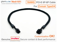 ⚡️UPgrading-16AWG PCI-E (GPU) 6-Pin Cable for Corsair Type3/4 - 📏70cm / 27 inch picture