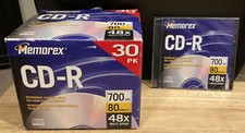 Memorex 27 pack CD-R 48X multispeed 700MB 80 min Individual Sealed Jewel Cases picture