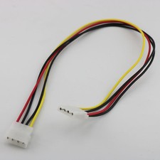 10x 50cm/1.5ft IDE 4 PIN Molex Male Power to Female Jack Extension Adapter Cable picture