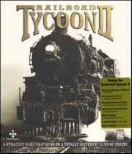 Railroad Tycoon II 2 PC CD train & locomotive transportation business sim game picture