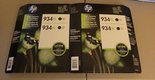 HP #934XL Black Ink Cartridge C2P23AN GENUINE QTY 4 picture
