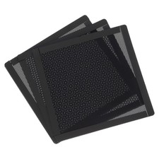 3PCS PC Dust Filter 150x150mm Magnetic Frame PVC Computer Cooler Mesh Black picture