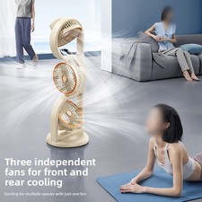 Compact Tower USB Fan 5 Speeds 105 Degree Oscillation for Small Spaces picture