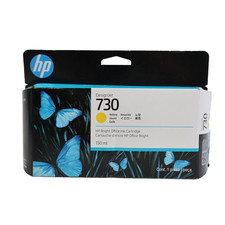 HP DesignJet 730 High Yield Ink Cartridge 130ml - Yellow ( P2V64A) EXP 10/2027 picture