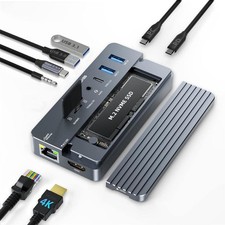 Acasis Swappable High-Speed SSD Storage & 10-In-1 Hub Docking Station 4K HDMI picture