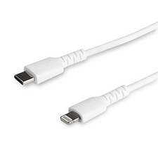 StarTech 3 foot/1m Durable White USB-C to Cable (rusbcltmm1mw) picture