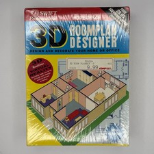 Vintage Swift 3-D Roomplan Designer Home Office IBM PC Tandy Big Box - SEALED picture
