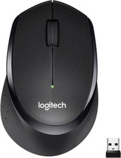 Logitech M330 Silent Plus Wireless Mouse Quiet Click 2.4GHz USB Optical Black picture