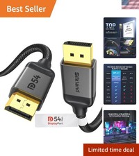 Next-Gen 6.6FT DisplayPort 2.1 Cable - 54Gbps, 16K Video Quality for Gamers picture