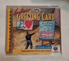 Instant Greeting Card SoftKey -CD ROM Windows 3.1 & 95  picture