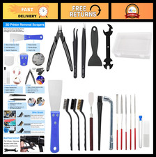18Pcs 3D Printer Tool Kit - Nozzle Cleaning, Scraper, Brushes, Tweezers & Files picture