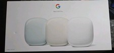 Google Nest WiFi Pro AXE5400 WiFi 6E Tri-Band Mesh Routers 3 Pack Snow +TESTED picture