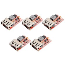 5Pcs USB Buck Modules Car Power USB Charger Durable Red Pcb 6-24V to 5V picture