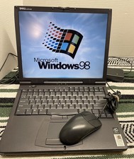 Vintage Dell Latitude CPX  Pentium III Windows 98 DOS Compatible Laptop Serial picture