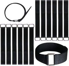 Durable 12 Inch Hook and Loop Cable Straps - 12 Pack for Reliable Organization picture