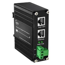 Mini Industrial Gigabit PoE Injector 12-48V Input,  Passive or IEEE802.3 output picture
