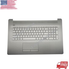 L92787-001 For HP 17BY 17-by2053cl Palmrest Touchpad Backlit Keyboard/ODD Silver picture