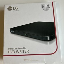 LG Ultra Slim Portable DVD Writer SP80NB60 DVD 8X CD 24X, Excellent Condition picture