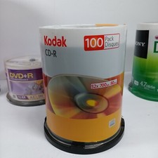 NEW Kodak CD-R 52x 700MB 80 Minute 100 Pack Sealed picture