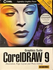 CorelDRAW 9 Graphics Suite Academic Edition COMPLETE 3 CD Box Photo-Paint 9 picture