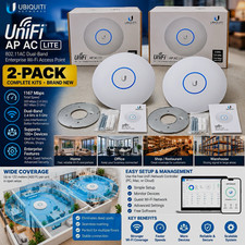 Ubiquiti Networks UniFi AP AC Lite 2-Pack 802.11ac Dual-Band PoE White picture