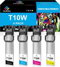LeciRoba T10W Ink Cartridge Set for WF-C5390 WF-C5890 Black Cyan Magenta Yellow picture