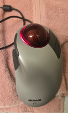 Microsoft Trackball Explorer 1.0 Mouse PS2/USB Compatible X08-70390 Tested Clean picture