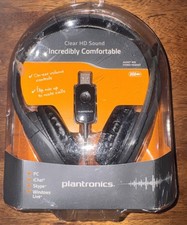 Plantronics Audio 655 USB Stereo Headset DSP Black Headband Clear HD Sound New  picture