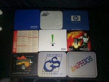 Lot of 9 Mousepads (x5 IBM, HP, PC World, Micron & Chevron Phillips) picture