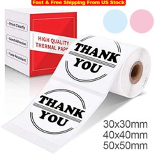 Phomemo M110 Thermal Sticker Label Self-Adhesive Round Thermal Labels 20-50mm US picture