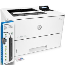 HP LaserJet Pro M501dn Monochrome Laser Printer + Power Strip Surge Protector picture