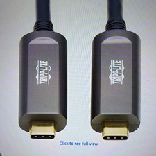 Tripp Lite USB-C Fiber (10 Gbps) Data Cable, USB 3.2 Active Optical Cable, Male picture